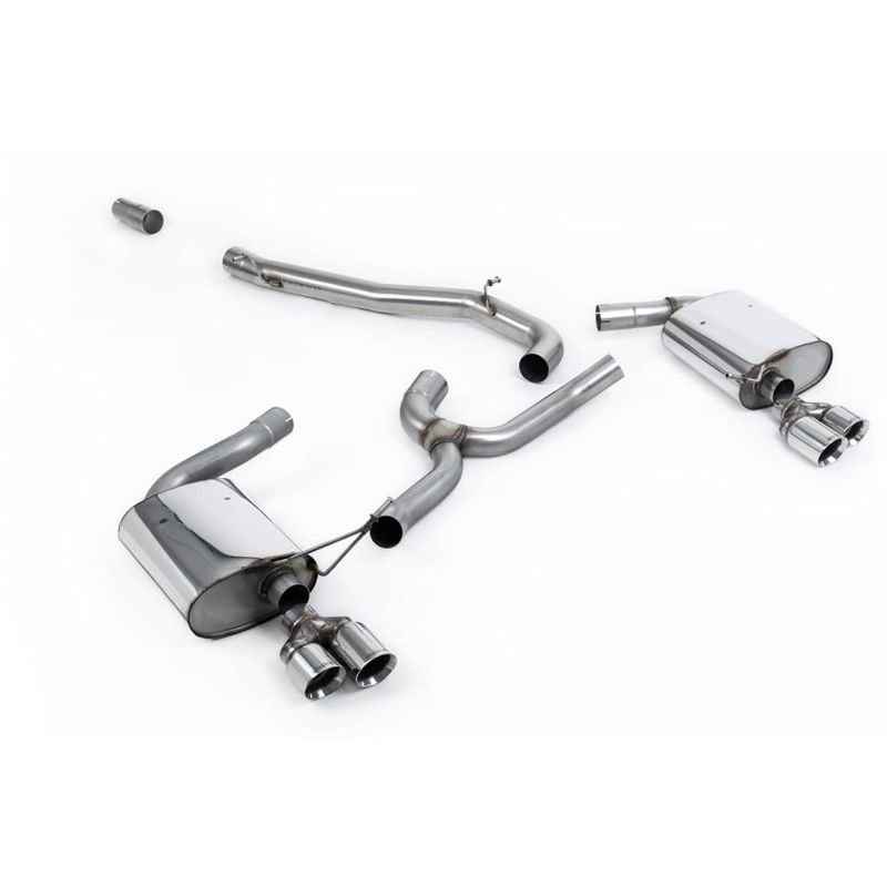 Ligne d'échappement Catback inox MILLTEK Seat Leon ST Cupra 300 (4x4) Estate- Sans FAP(2017à2018) Embout Chrome