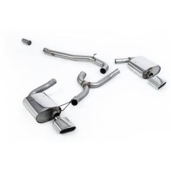 Ligne d'échappement Catback inox MILLTEK Seat Leon ST Cupra 300 (4x4) Estate- Sans FAP(2017à2018) Embout Chrome