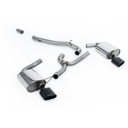 Ligne d'échappement Catback inox MILLTEK Seat Leon ST Cupra 300 (4x4) Estate- Sans FAP(2017à2018) Embout Noir