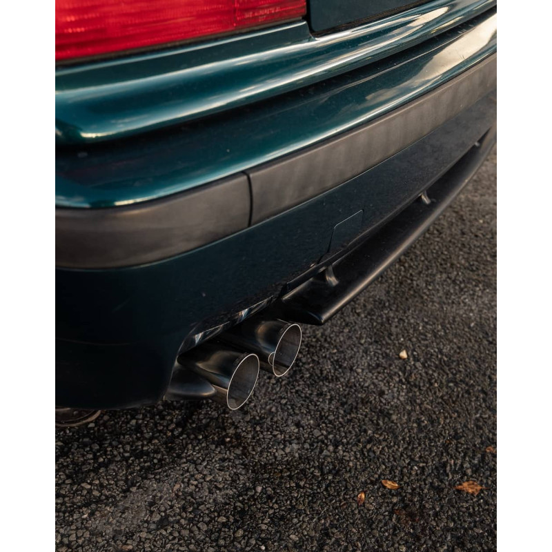 Ligne d'échappement Cat-Back inox MILLTEK pour BMW M3 E36 3.0/3.2 (1992-1999) Embouts Chrome