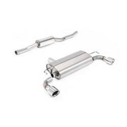Ligne d'échappement Catback inox MILLTEK pour VW Golf 4 R32 3.2 V6 4WD (2002-2005) Embout Chrome V2