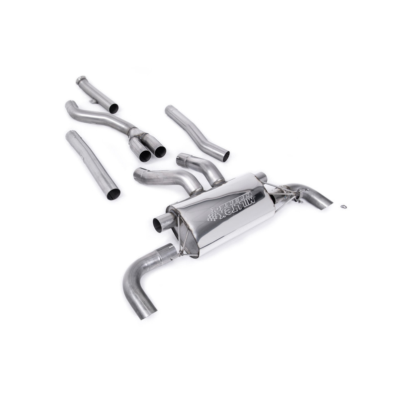 Ligne d'échappement Catback inox MILLTEK pour BMW M440i(x) G22 avec FAP (2020+)