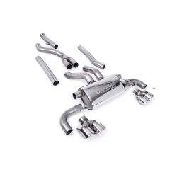 Ligne d'échappement Catback inox MILLTEK pour BMW M440i(x) G22 avec FAP (2020+) Embout Chrome