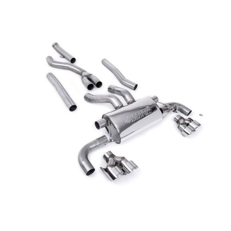Ligne d'échappement Catback inox MILLTEK pour BMW M440i(x) G22 avec FAP (2020+) Embout Chrome Ligne d'échappement Catback inox MILLTEK pour BMW M440i(x) G22 avec FAP (2020+) Embout Chrome