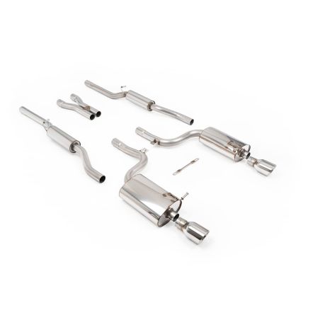 Ligne d'échappement Catback inox MILLTEK Audi S4 B6 4.2 V8 Quattro Berline/Avant/Cabriolet(2003à2005) Embout Chrome Ligne d'échappement Catback inox MILLTEK Audi S4 B6 4.2 V8 Quattro Berline/Avant/Cabriolet(2003à2005) Embout Chrome