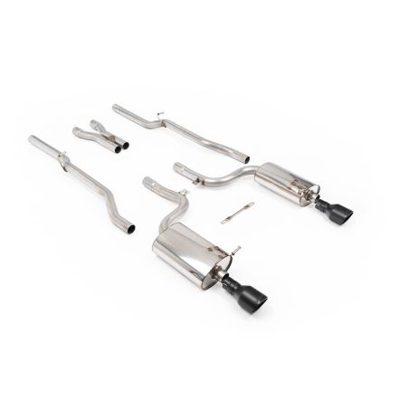 Ligne d'échappement Catback inox MILLTEK Audi S4 B6 4.2 V8 Quattro Berline/Avant/Cabriolet(2003à2005) Embout Noir Ligne d'échappement Catback inox MILLTEK Audi S4 B6 4.2 V8 Quattro Berline/Avant/Cabriolet(2003à2005) Embout Noir