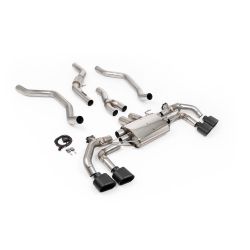Ligne d'échappement FAP Back inox à valves MILLTEK pour RANGE ROVER Sport P400 3.0 i6 L461 (2022+) Embouts Noir