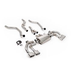 Ligne d'échappement FAP Back inox à valves MILLTEK pour RANGE ROVER Sport P400 3.0 i6 L461 (2022+) Embouts Chrome