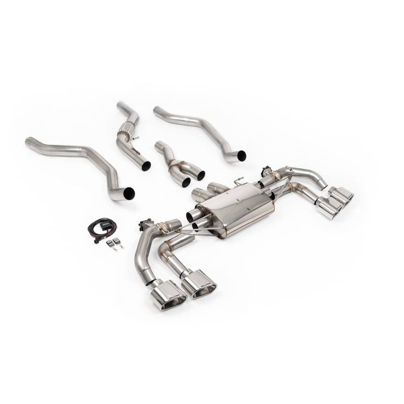 Ligne d'échappement FAP Back inox à valves MILLTEK pour RANGE ROVER Sport P400 3.0 i6 L461 (2022+) Embouts Chrome
