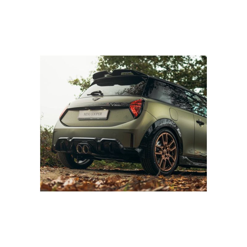 Ligne d'échappement FAP Back inox MILLTEK pour MINI Cooper S F66 204Ch 2.0T B48 (2024+) Embouts Noir