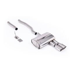 Ligne d'échappement FAP-Back inox MILLTEK pour MINI Cooper S F56 2,0T (2020-2024) Embouts Chrome