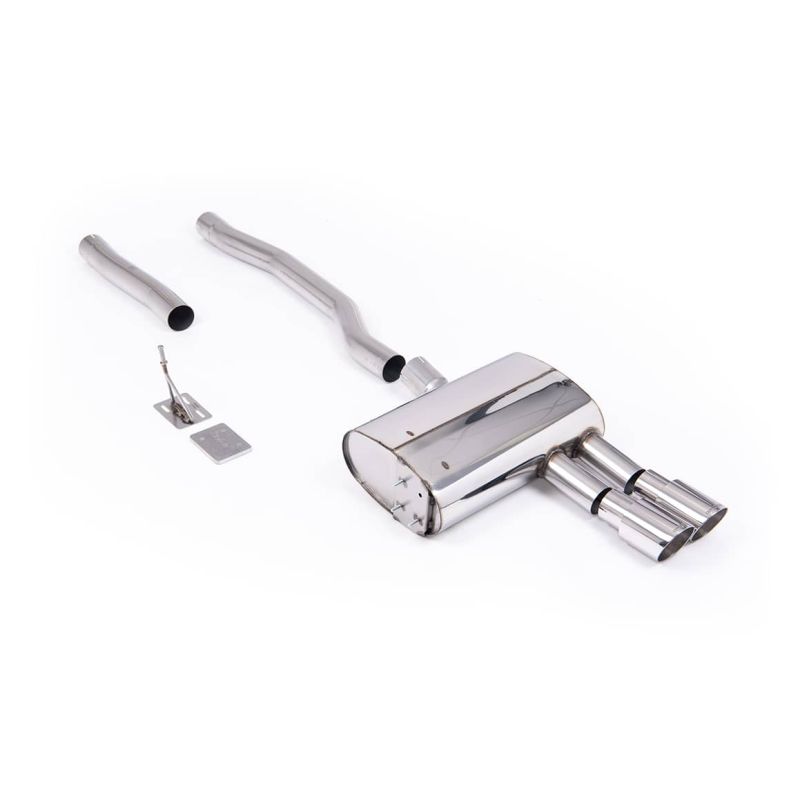 Ligne d'échappement FAP-Back inox MILLTEK pour MINI Cooper S F56 2,0T (2020-2024) Embouts Chrome