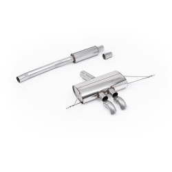 Ligne d'échappement FAP Back inox MILLTEK pour MINI Cooper S F66 204Ch 2.0T B48 (2024+) Embouts OEM