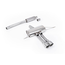 Ligne d'échappement FAP-Back inox MILLTEK pour MINI Cooper S F66 204Ch 2.0T B48 (2024+) Embouts Chrome