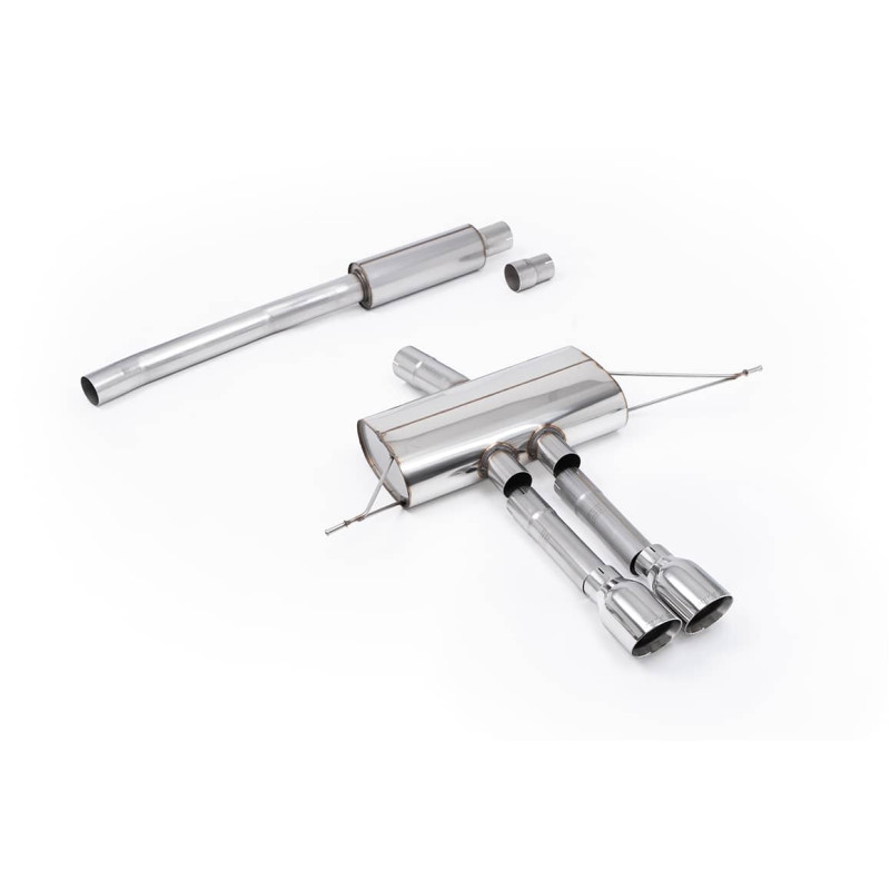 Ligne d'échappement FAP-Back inox MILLTEK pour MINI Cooper S F66 204Ch 2.0T B48 (2024+) Embouts Chrome