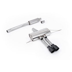 Ligne d'échappement FAP Back inox MILLTEK pour MINI Cooper S F66 204Ch 2.0T B48 (2024+) Embouts Noir