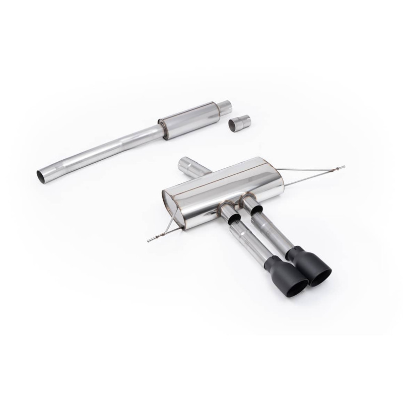 Ligne d'échappement FAP Back inox MILLTEK pour MINI Cooper S F66 204Ch 2.0T B48 (2024+) Embouts Noir