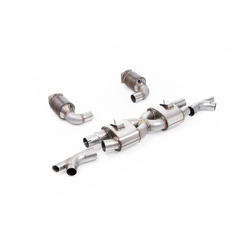 Ligne d'échappement inox avec catalyseurs sport MILLTEK pour PORSCHE 991.2 Turbo S (2016-2019)