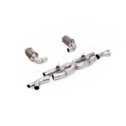 Ligne d'échappement inox avec catalyseurs sport MILLTEK pour PORSCHE 991.2 Turbo S (2016-2019)