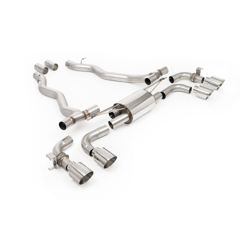 Silencieux d'échappement inox MILLTEK pour BMW M5 G90 G99 (2025+) Embout Chrome