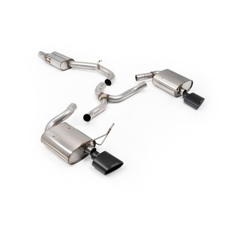 Ligne d'échappement inox FAP-Back MILLTEK pour SEAT Leon CUPRA ST MK4 Break 310Ch/333Ch (2020-2024) Embouts Noir