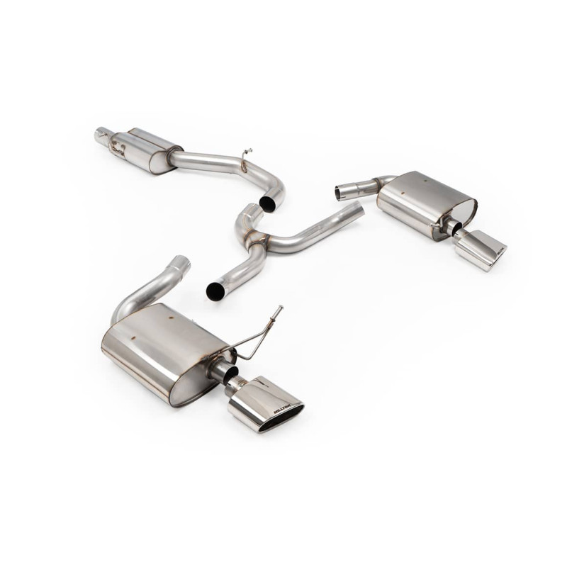 Ligne d'échappement inox FAP-Back MILLTEK pour SEAT Leon CUPRA ST MK4 Break 310Ch/333Ch (2020-2024) Embouts Chrome