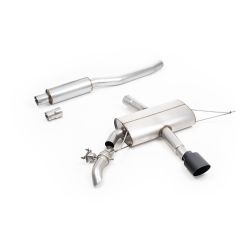 Ligne d'échappement FAP-Back inox MILLTEK pour MINI Cooper JCW F66 231Ch 2.0T (2024+) Embouts Noir