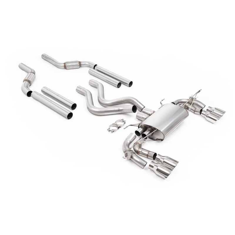 Ligne d'échappement FAP Back inox MILLTEK pour Land Rover Defender OCTA 110 P635 4.4 V8 (2025+) Embouts Chrome