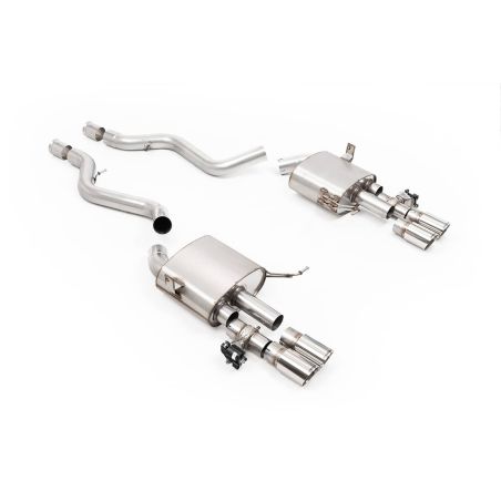 Ligne d'échappement FAP-Back inox MILLTEK pour BMW M3 E92 E93 E90 V8 (2007-2013) Embouts Chrome Ligne d'échappement FAP-Back inox MILLTEK pour BMW M3 E92 E93 E90 V8 (2007-2013) Embouts Chrome