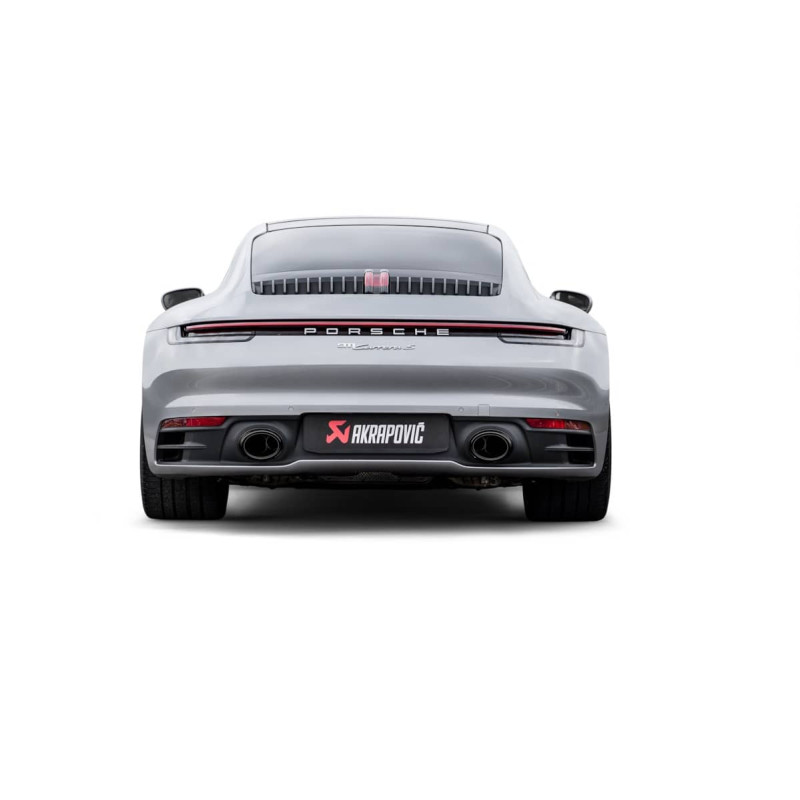 Silencieux d'échappement RACE AKRAPOVIC pour Porsche 992.1 Carrera / S / 4 / 4S + Cabriolet FAP (2019+)