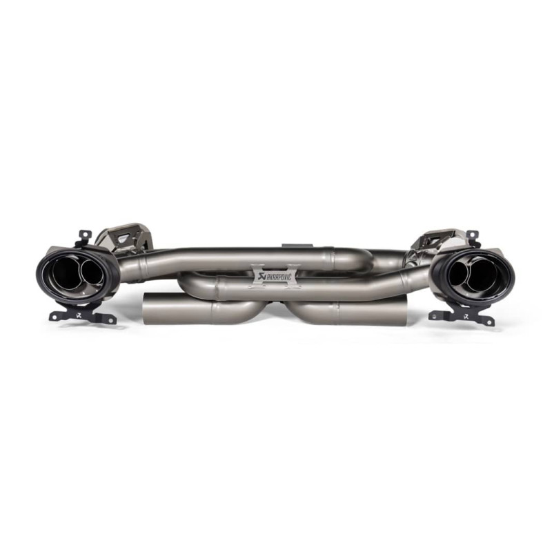 Silencieux d'échappement RACE AKRAPOVIC pour Porsche 992.1 Carrera / S / 4 / 4S + Cabriolet FAP (2019+)