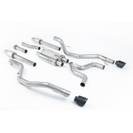 Ligne d'échappement Catback inox MILLTEK Ford F150 Raptor 3.5 V6 EcoBoost Supercab (2018-2020) Embout Chrome
