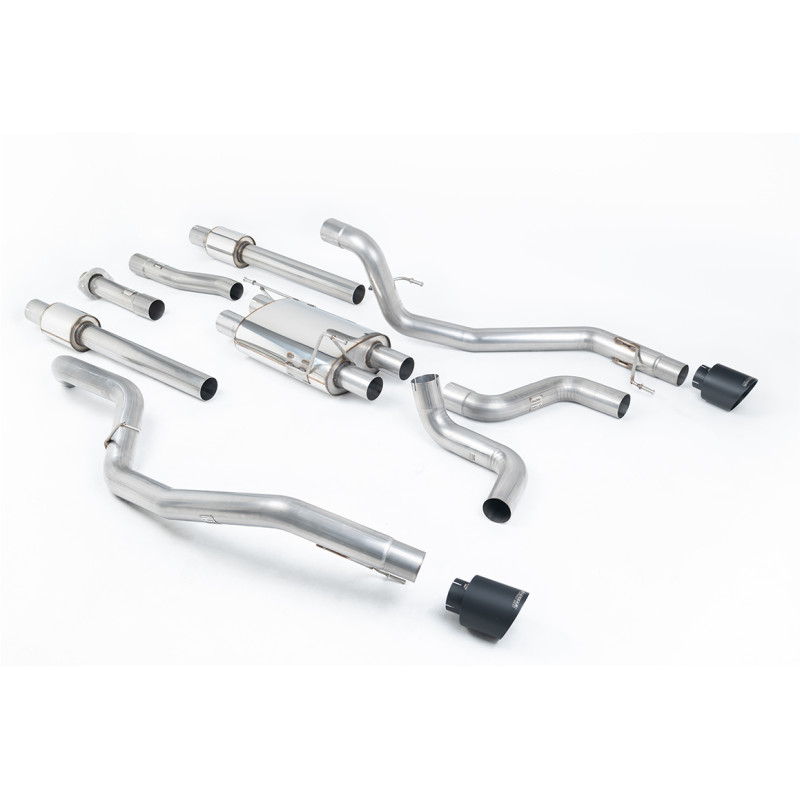 Ligne d'échappement Catback inox MILLTEK Ford F150 Raptor 3.5 V6 EcoBoost Supercab (2018-2020) Embout Chrome