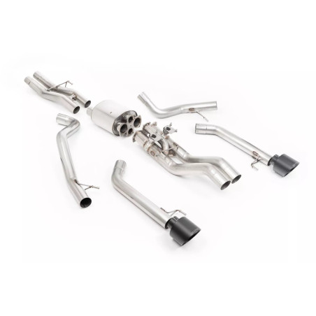 Ligne d'échappement inox MILLTEK pour FORD F150 RAPTOR 3.5 V6 EcoBoost Gen 3 (2022+) Embout Noir