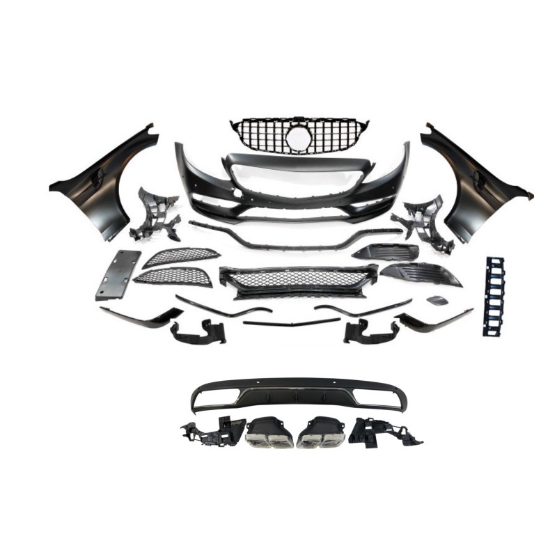 Kit Carrosserie Mercedes W205 2014-2018 Berline Look AMG C63
