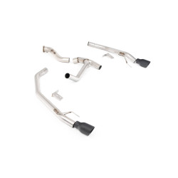 Silencieux d'échappement inox MILLTEK pour FORD Ranger 3.0 V6 TDCI T9 240ch Diesel (2023+)(look Raptor) Embout Noir