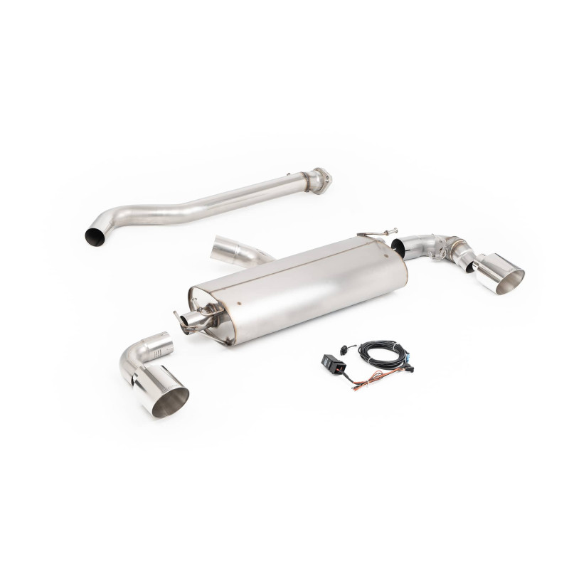 Ligne d'échappement FAP-Back inox à valves MILLTEK pour TOYOTA Yaris GR 1,6T Génération 2 (2024+)(ECE) Embouts Chrome