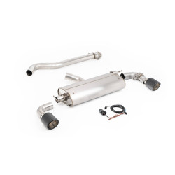 Ligne d'échappement FAP-Back inox à valves MILLTEK pour TOYOTA Yaris GR 1,6T Génération 2 (2024+)(ECE) Embouts Carbone