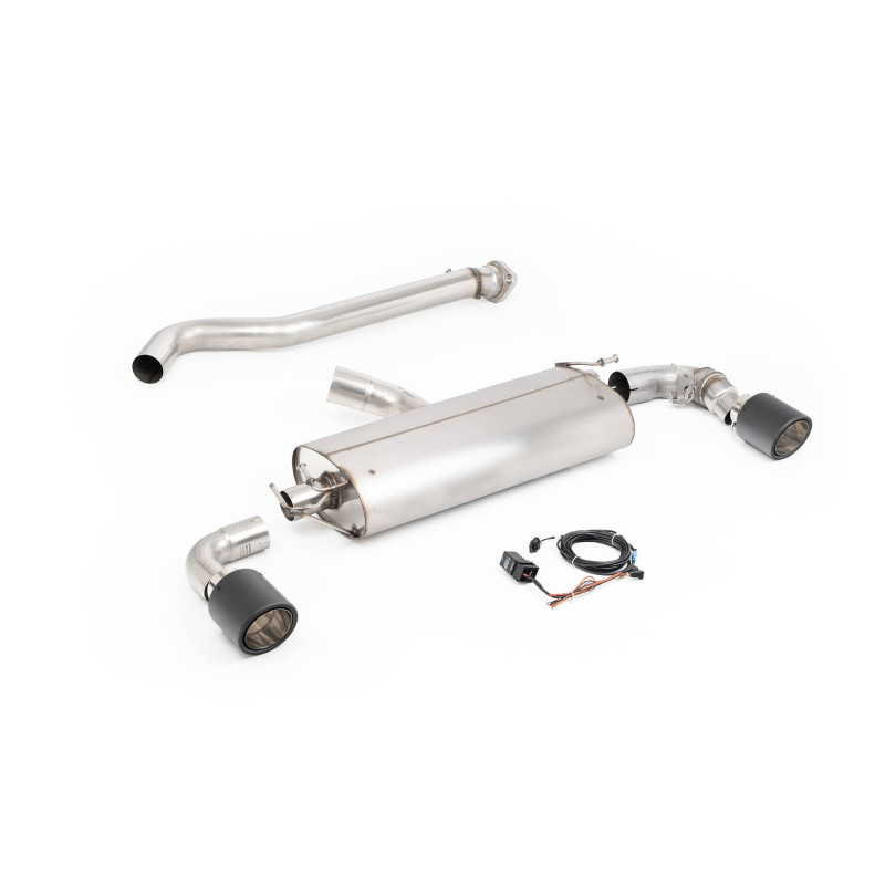 Ligne d'échappement FAP-Back inox à valves MILLTEK pour TOYOTA Yaris GR 1,6T Génération 2 (2024+)(ECE) Embouts Carbone