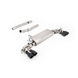 Ligne d'échappement Fap-Back inox MILLTEK pour BMW M135ix F70 (2024+) Embouts Noir