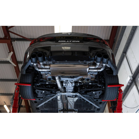 Ligne d'échappement Fap-Back inox MILLTEK pour BMW M135ix F70 (2024+) Embouts Noir