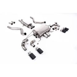 Ligne d'échappement FAP Back inox MILLTEK Land Rover Defender 90 5.0 V8 525Ch(2021à+) Embout Carbone