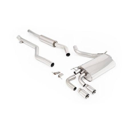 Ligne d'échappement Catback inox MILLTEK BMW 320i F30 M Sport LCI Non xDrive-Moteur B48(2015à2019) Embout Chrome