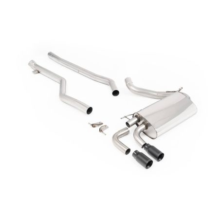 Ligne d'échappement Catback inox MILLTEK BMW 320i F30 M Sport LCI Non xDrive-Moteur B48(2015à2019) Embout Noir