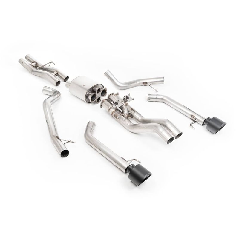 Ligne d'échappement inox MILLTEK pour FORD F150 RAPTOR R 5.2 V8 Supercharged Gen 3 (2023+) Embout Noir