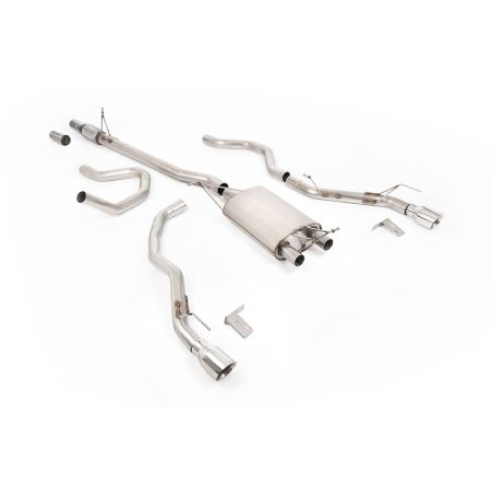Ligne d'échappement inox MILLTEK pour FORD Ranger 2.3 Ecoboost PHEV Turbo T9 281Ch (2025+)(look Raptor) Embout Chrome