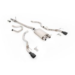 Ligne d'échappement inox MILLTEK pour FORD Ranger 2.3 Ecoboost PHEV Turbo T9 281Ch (2025+)(look Raptor) Embout Noir