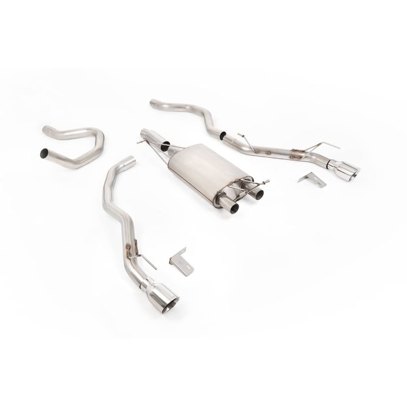 Silencieux d'échappement inox MILLTEK pour FORD Ranger 2.3 Ecoboost PHEV Turbo T9 281Ch (2025+)(look Raptor) Embout Chrome