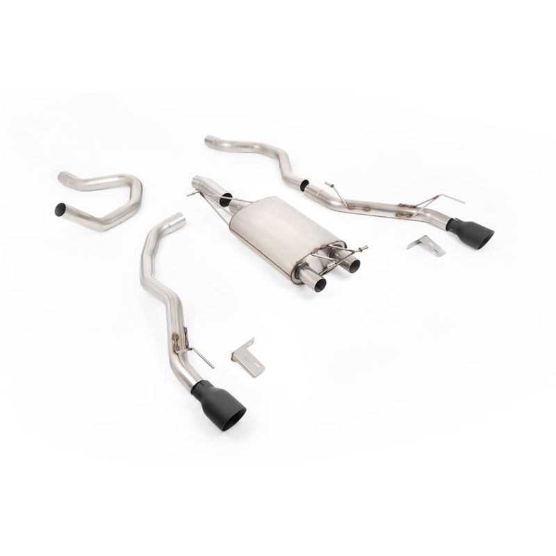 Silencieux d'échappement inox MILLTEK pour FORD Ranger 2.3 Ecoboost PHEV Turbo T9 281Ch (2025+)(look Raptor) Embout Noir