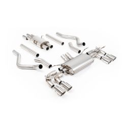 Ligne d'échappement FAP Back inox MILLTEK pour Land Rover Defender 130 5.0 V8 500Ch (2023+) Embouts Chrome